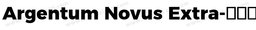 Argentum Novus Extra字体转换